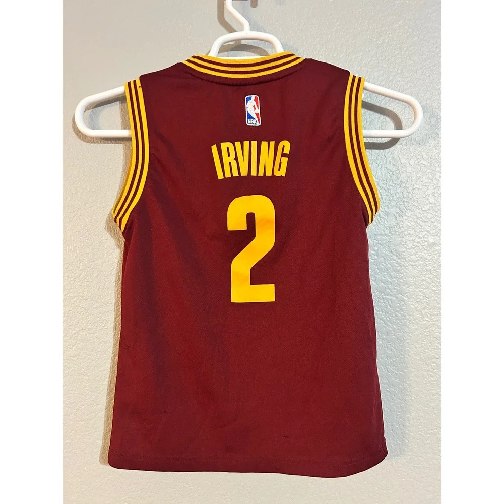 NBA Cleveland Cavaliers Kyrie Irving 2 Youth Jersey Maroon Gold Kids Small 8